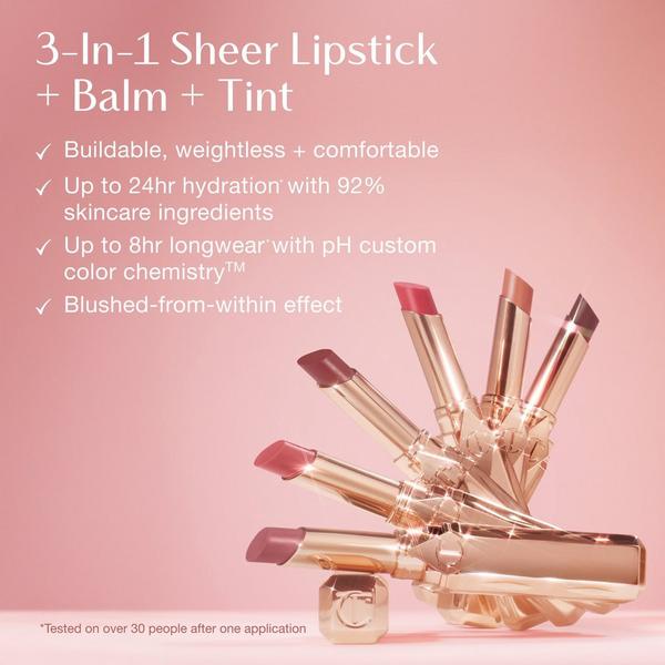 Charlotte Tilbury Pillow Talk Long Lasting Blush Balm Sheer Lip Tint #7
