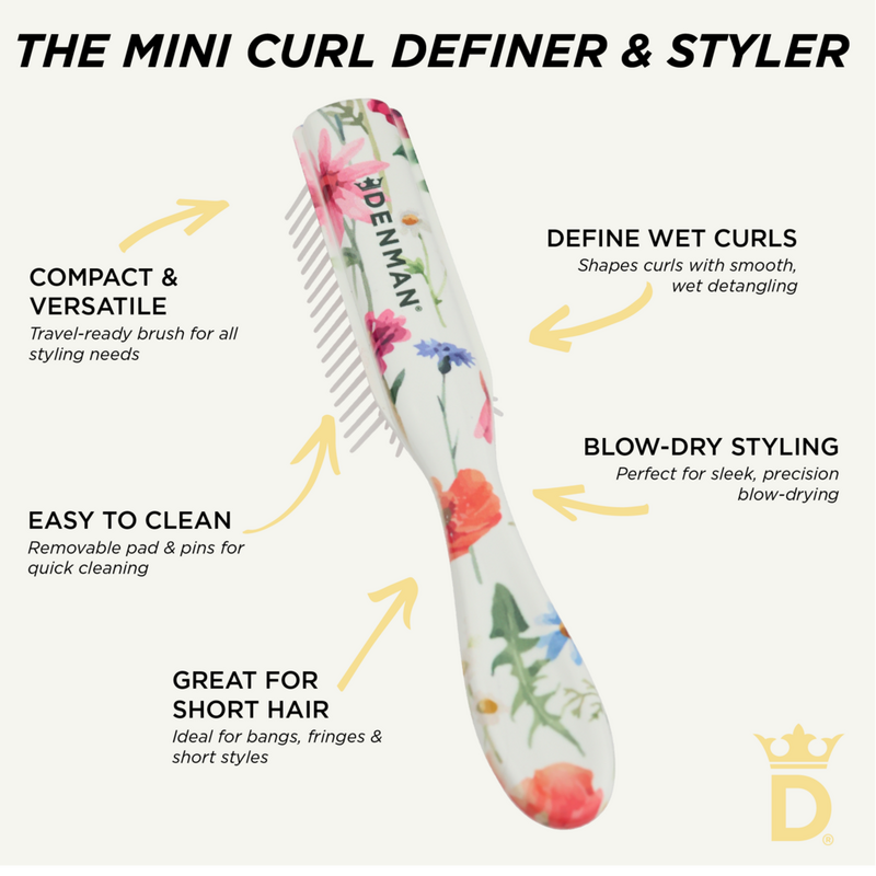 Denman - Floral Fantasies D14 Deluxe Mini Curl Definer & Styler