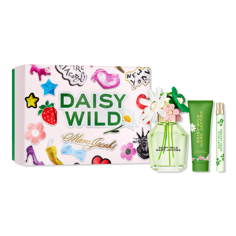 marc jacobs daisy wild 香水 ボディーローション ギフト Marc Jacobs - Daisy Wild Eau de Parfum & Body Lotion 3-Piece Gift