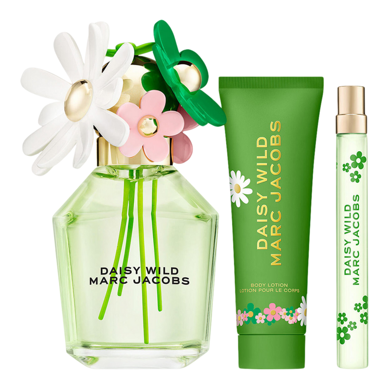 marc jacobs daisy wild 香水 ボディーローション ギフト Marc Jacobs - Daisy Wild Eau de Parfum & Body Lotion 3-Piece Gift