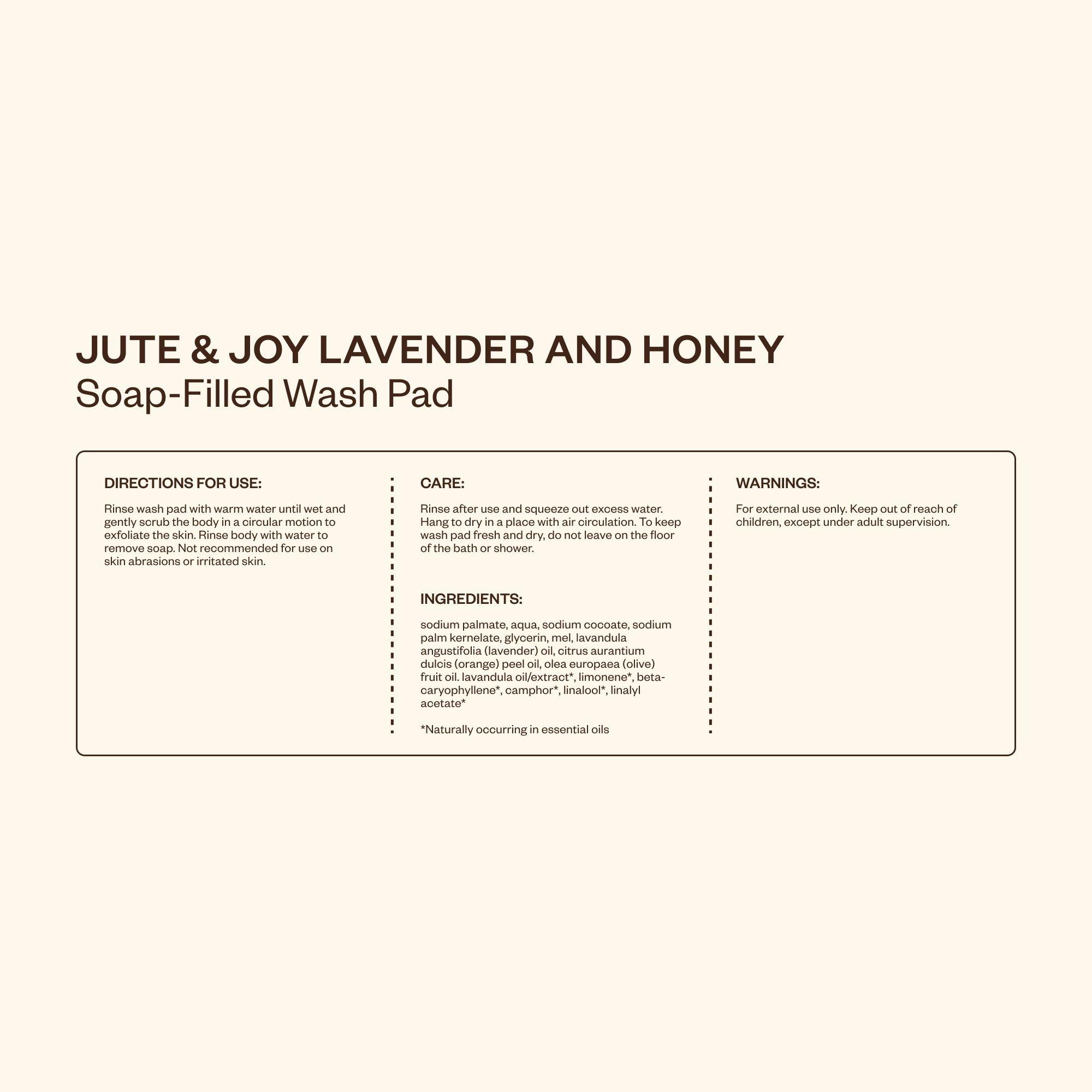 Отшелушивающая мочалка с мылом Saje Natural Wellness Jute & Joy — фото 7