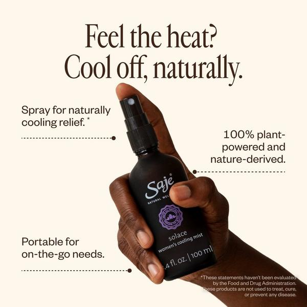 Saje Natural Wellness Solace Women's Cooling Face and Body Mist #3
