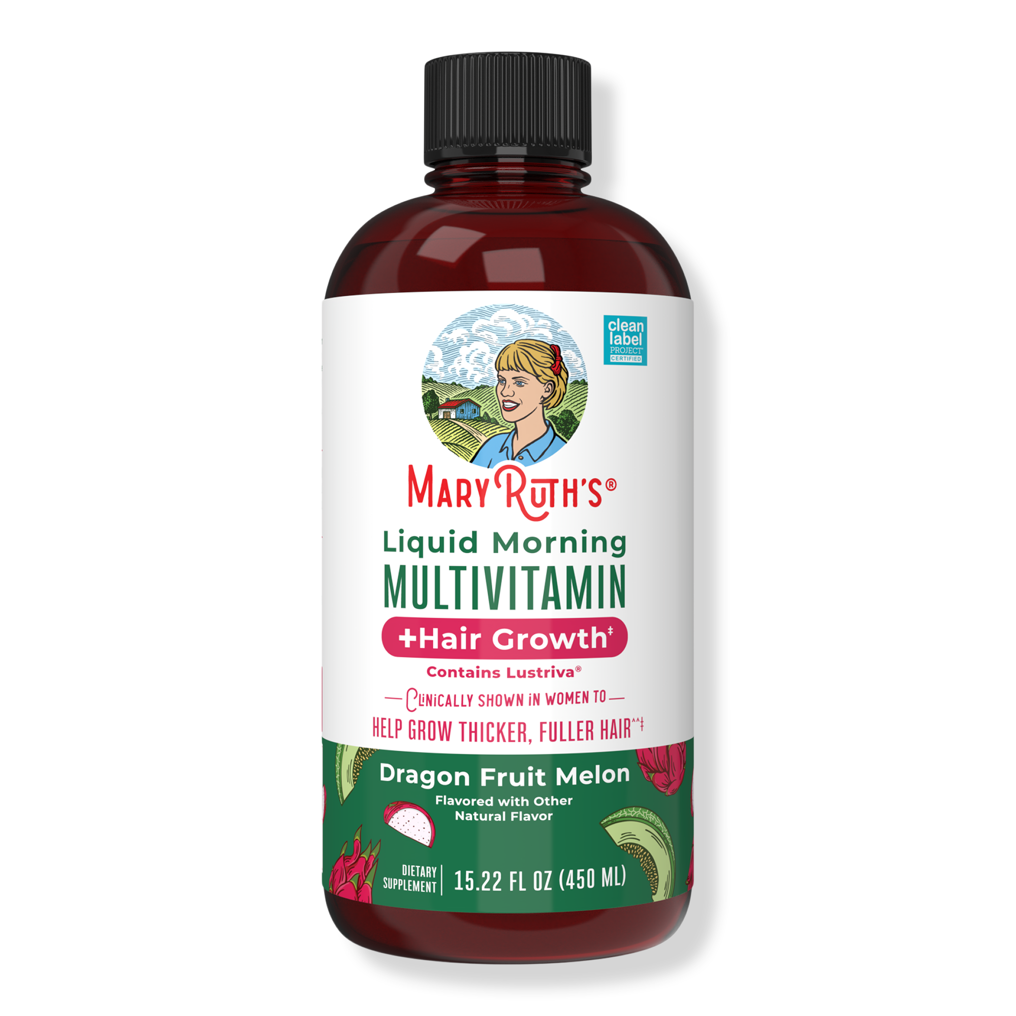 MaryRuth's Liquid Morning Multivitamin + Hair Growth Dragonfruit Melon #1