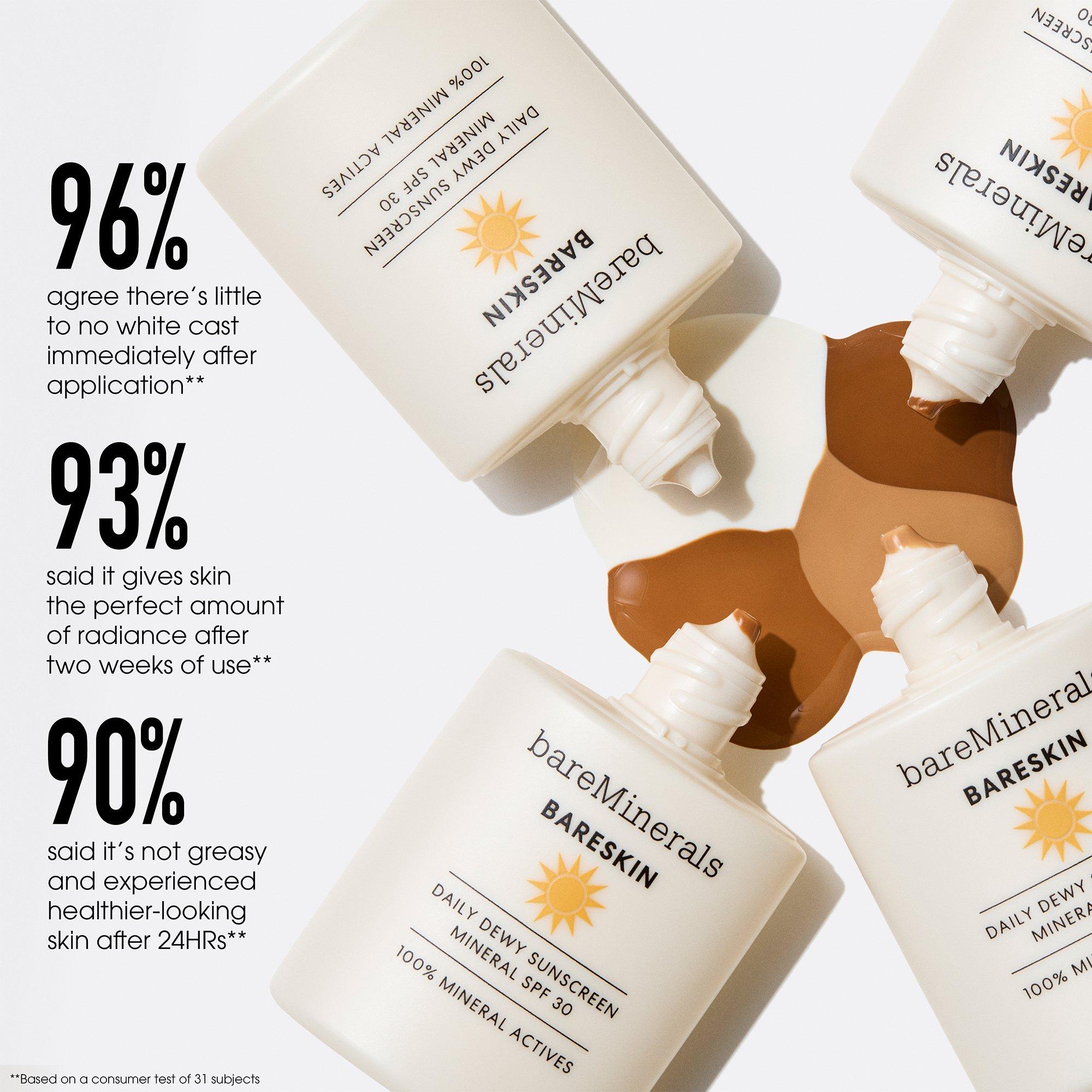 Минеральное солнцезащитное средство bareMinerals Bareskin Daily Dewy SPF 30, цвет: Sheer Deep — фото 6