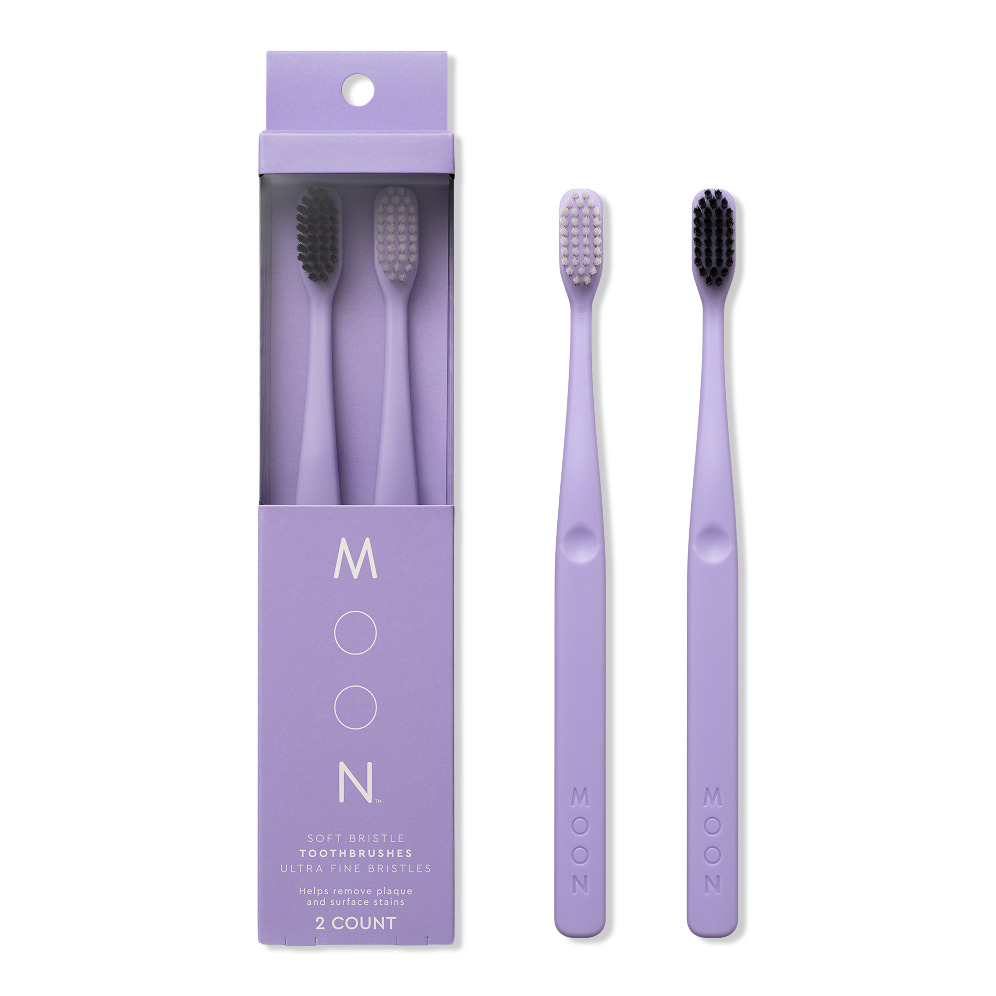 Moon Soft Bristle Purple Toothbrush 2 Pack #1