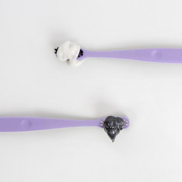 Moon Soft Bristle Purple Toothbrush 2 Pack #2