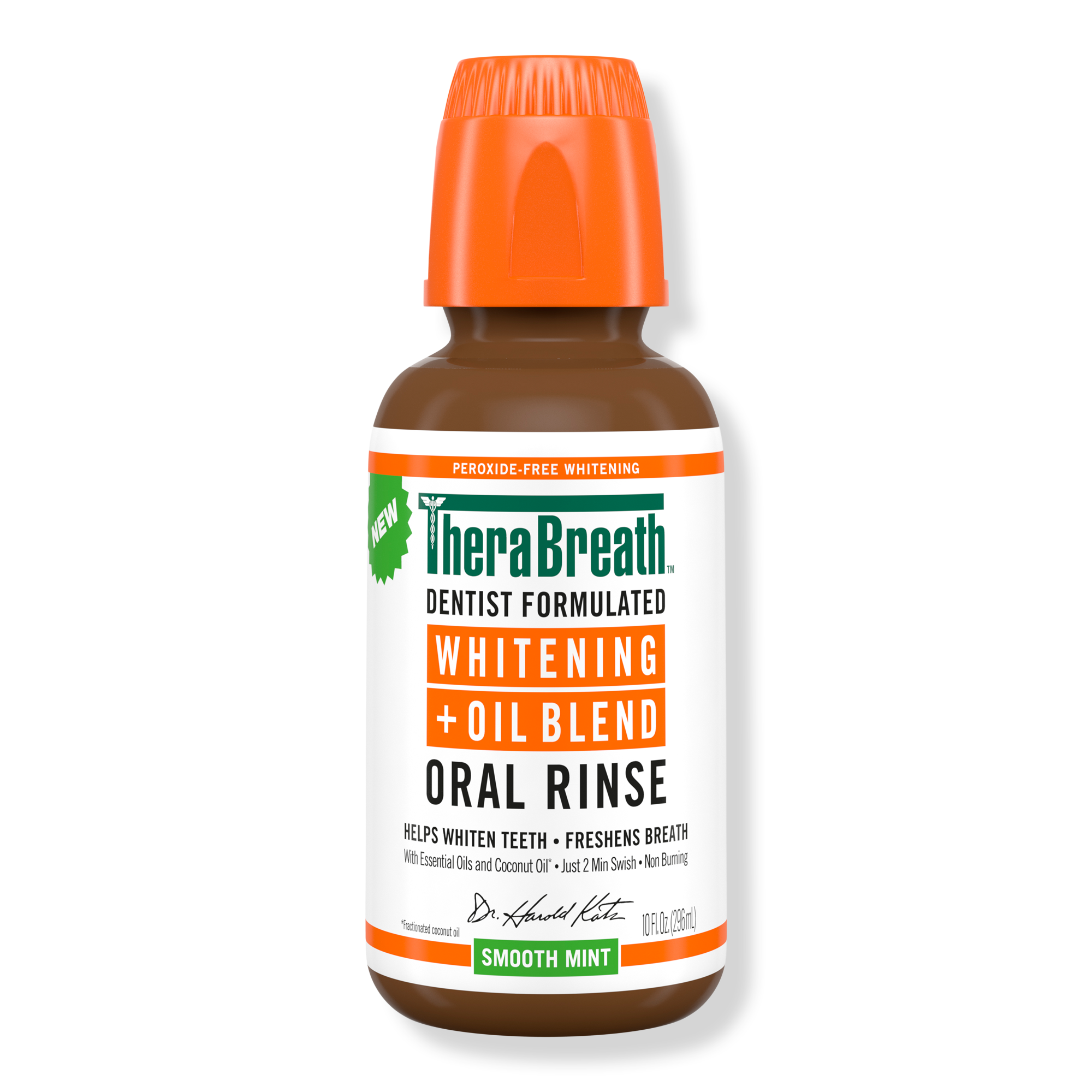 TheraBreath Whitening Oil Blend Oral Rinse Smooth Mint #1