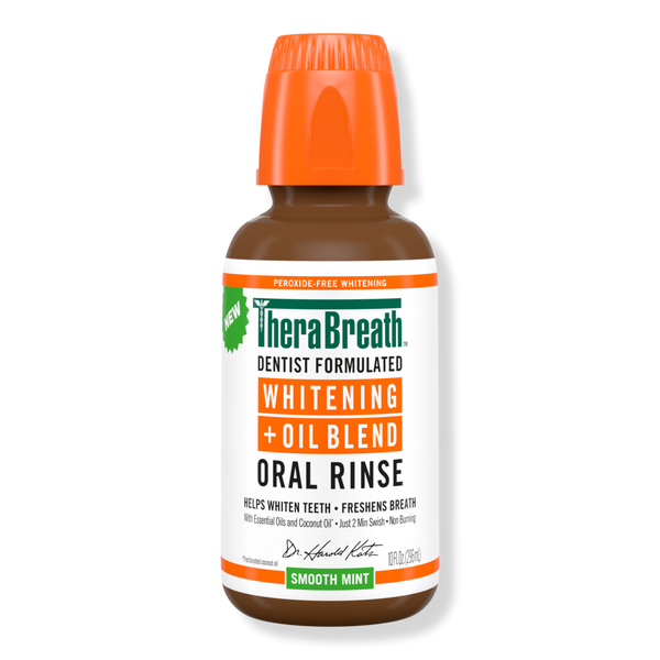 TheraBreath Whitening Oil Blend Oral Rinse Smooth Mint #1