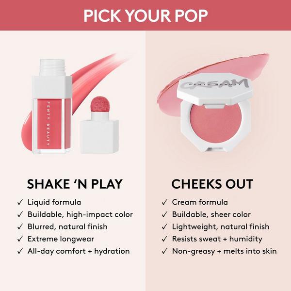 FENTY BEAUTY by Rihanna Shake N' Play Buildable Liquid Blush #9
