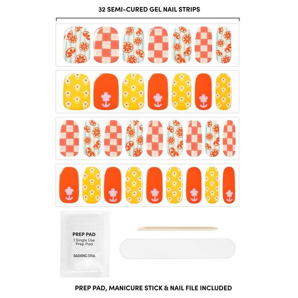 Dashing Diva GLAZE DESIGN, Semi-Cured Gel Nail Strips #2