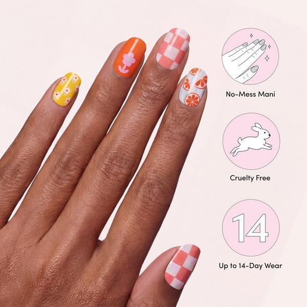 Dashing Diva GLAZE DESIGN, Semi-Cured Gel Nail Strips #5