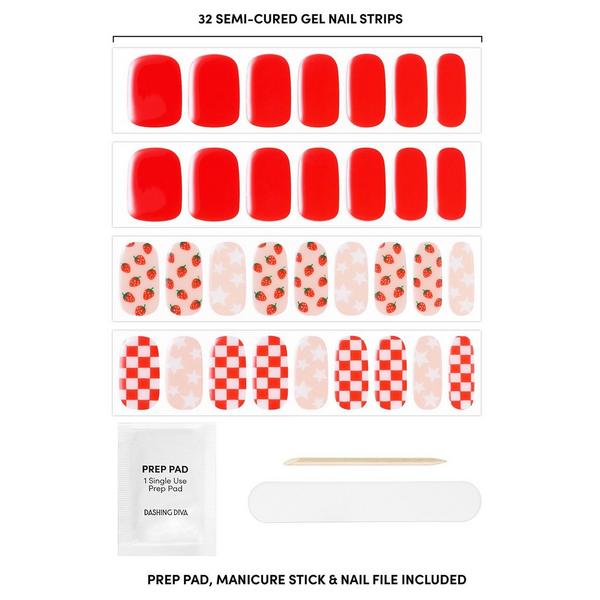 Dashing Diva GLAZE DESIGN, Semi-Cured Gel Nail Strips #2