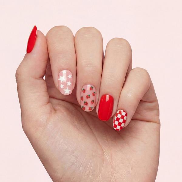 Dashing Diva GLAZE DESIGN, Semi-Cured Gel Nail Strips #3