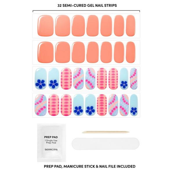 Dashing Diva GLAZE DESIGN, Semi-Cured Gel Nail Strips #2