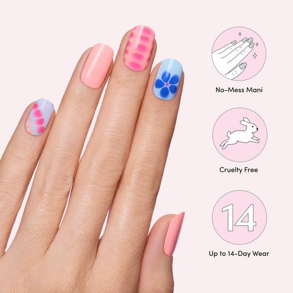 Dashing Diva GLAZE DESIGN, Semi-Cured Gel Nail Strips #5