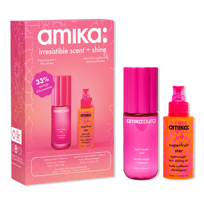 amika - Irresistible Scent and Shine Fragrance Mist and Hair Oil