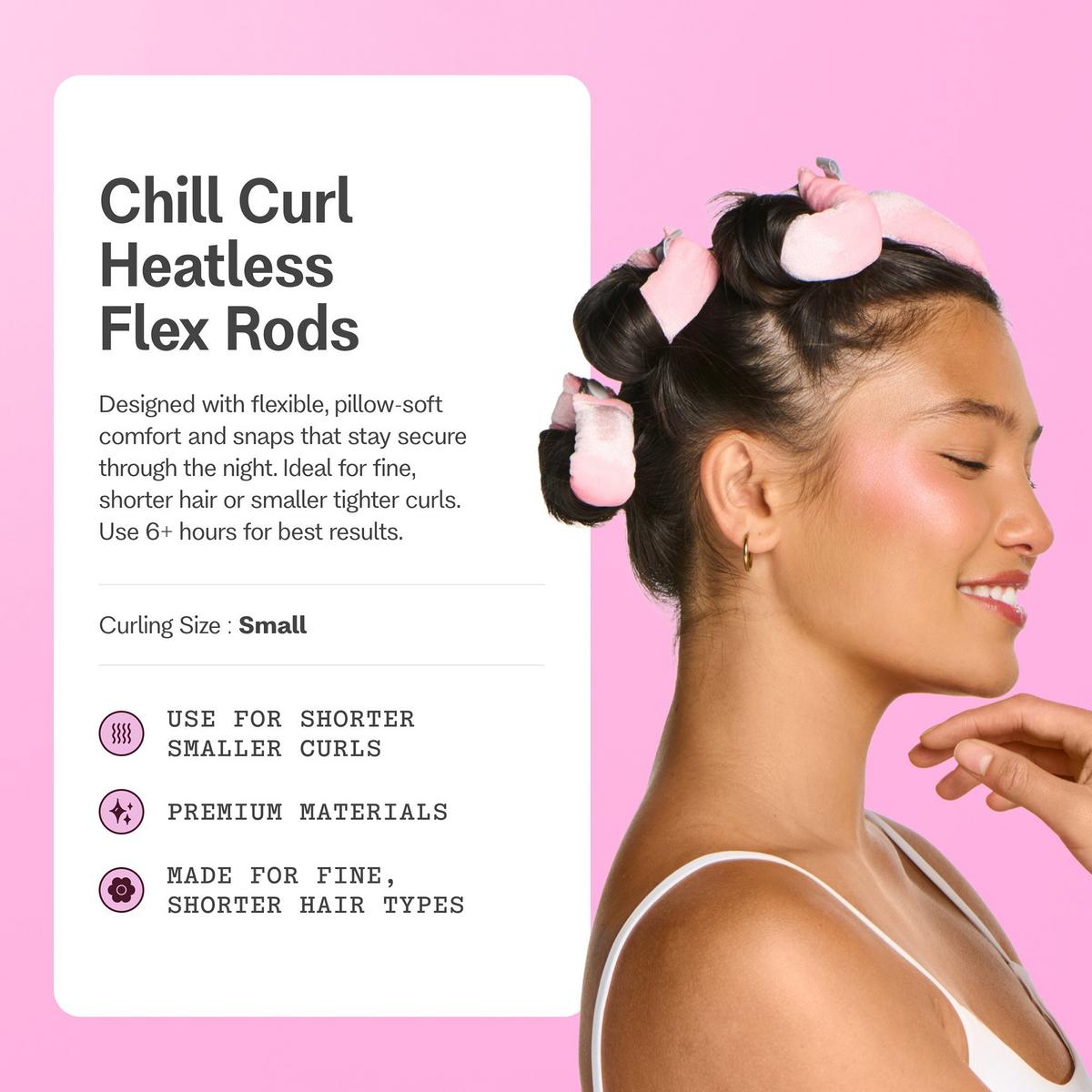Gimme Beauty Chill Curl Heatless Flex Rods for Volume & Bounce