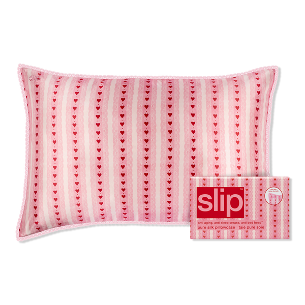 Slip Pure Silk Queen Pillowcase Lace Trim #1