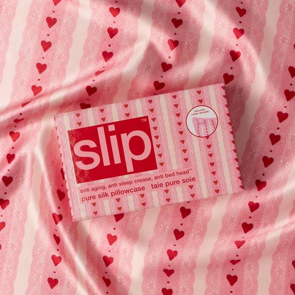 Slip Pure Silk Queen Pillowcase Lace Trim #8