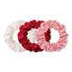 Rosy Pure Silk Large Scrunchies 