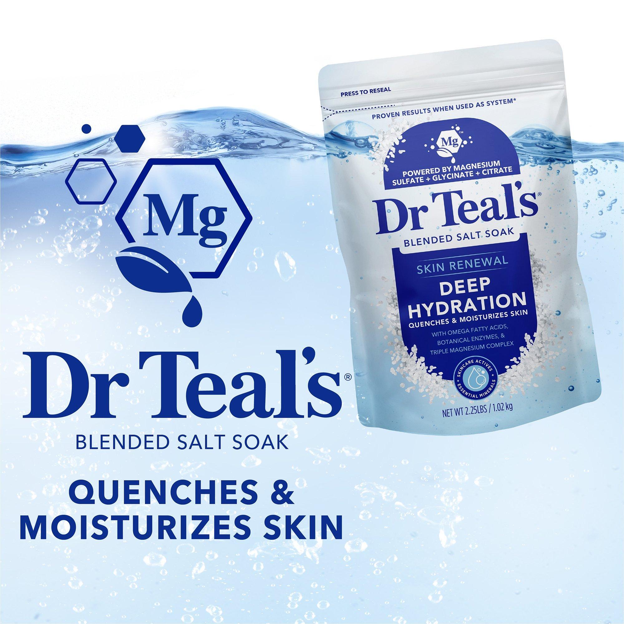 Соль для ванны для глубокого увлажнения кожи Dr Teal's Skin Renewal — фото 2