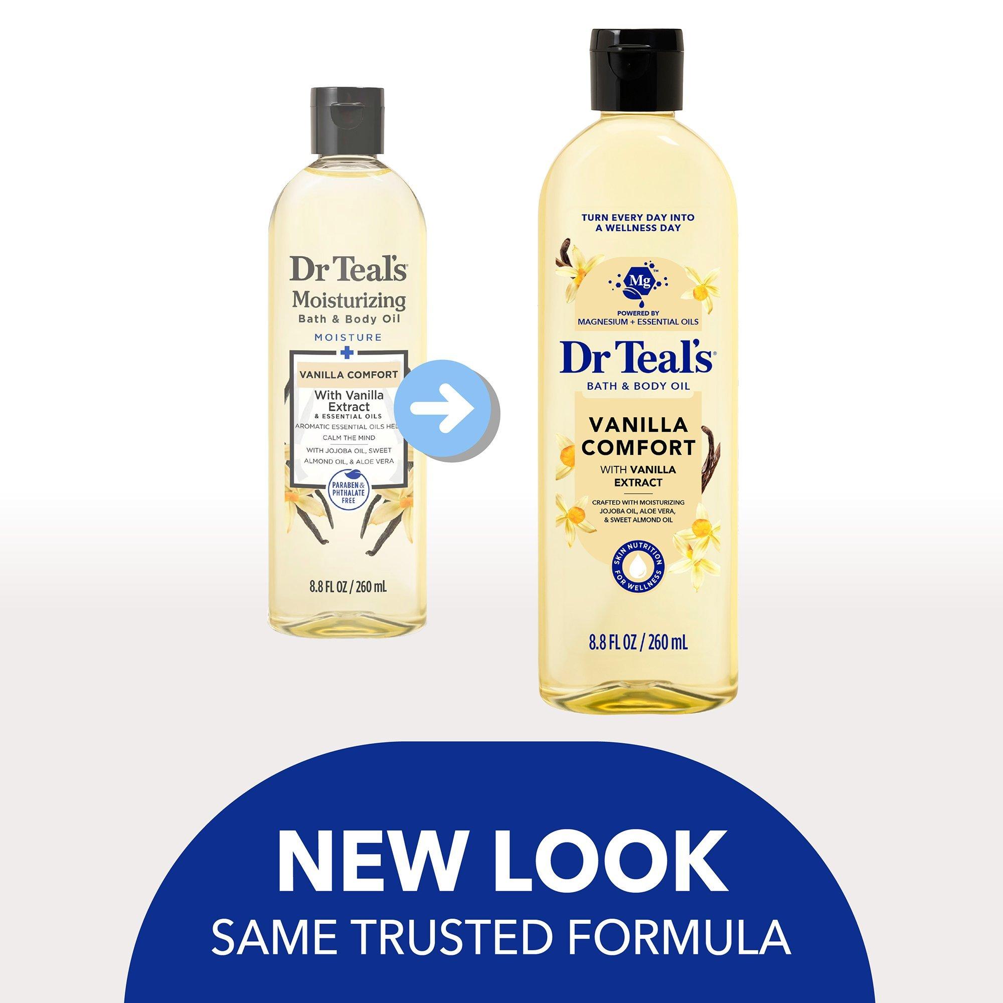 Увлажняющее масло для ванны и тела Dr Teal's Vanilla Comfort — фото 2