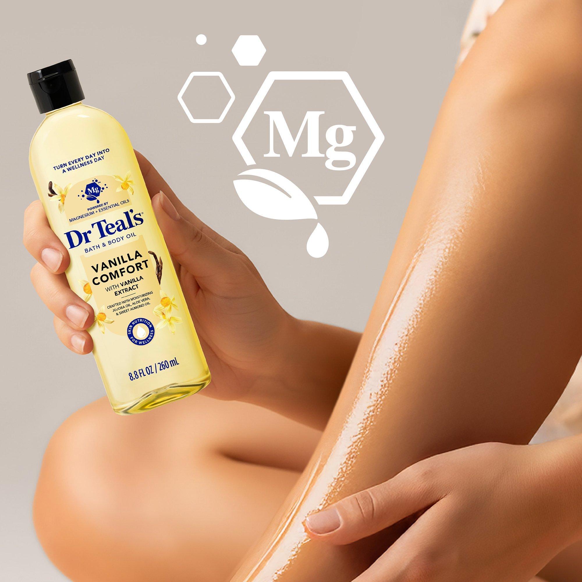 Увлажняющее масло для ванны и тела Dr Teal's Vanilla Comfort — фото 5