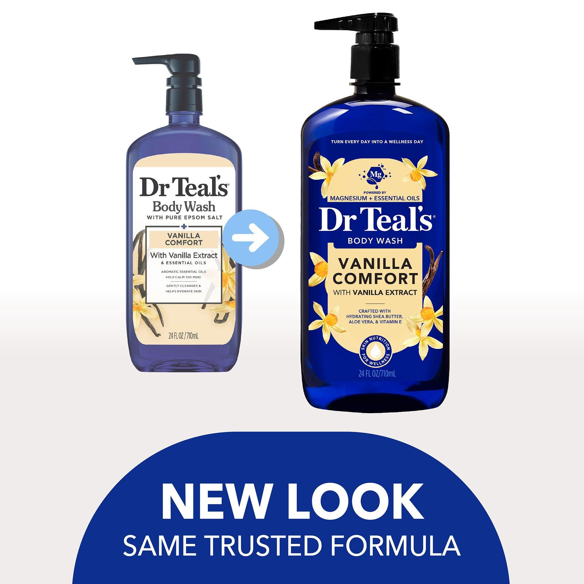 Гель для душа Dr Teal's с английской солью, Vanilla Comfort — фото 2