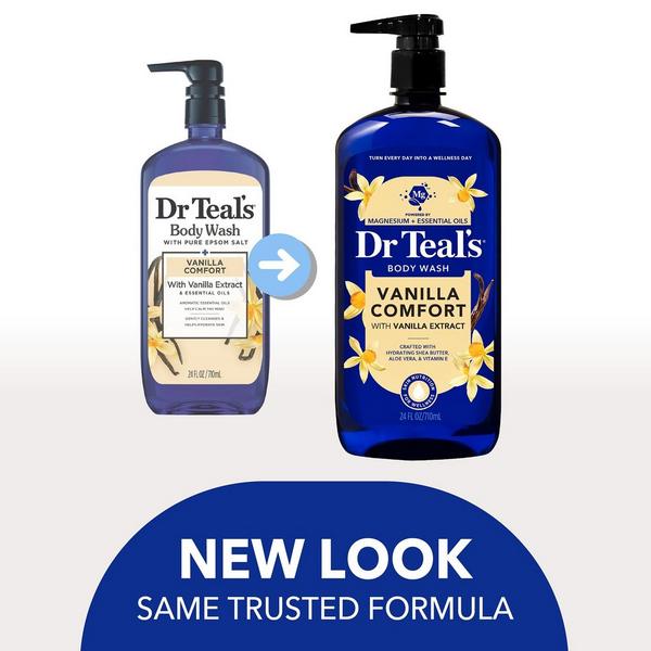 Dr Teal's Body Wash with Pure Epsom Salt, Vanilla Comfort #2