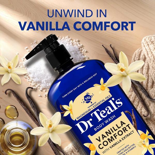 Dr Teal's Body Wash with Pure Epsom Salt, Vanilla Comfort #3