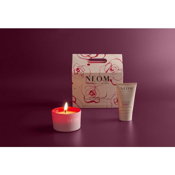 NEOM Wellbeing It's All Rosy Scented Candle and Hand Balm Duo #5