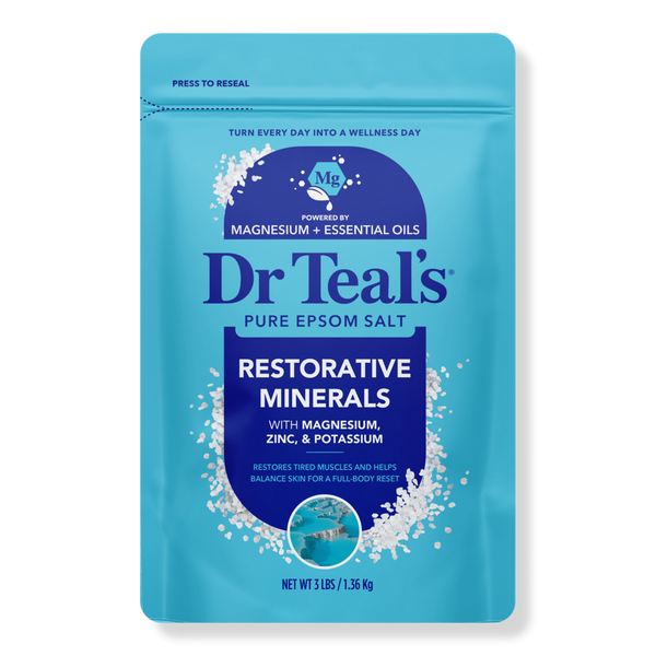 Dr Teal's Epsom Salt Magnesium Soak, Restorative Minerals with Magnesium, Potassium & Zinc #1