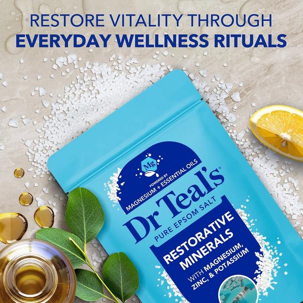 Dr Teal's Epsom Salt Magnesium Soak, Restorative Minerals with Magnesium, Potassium & Zinc #3
