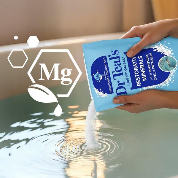 Dr Teal's Epsom Salt Magnesium Soak, Restorative Minerals with Magnesium, Potassium & Zinc #4