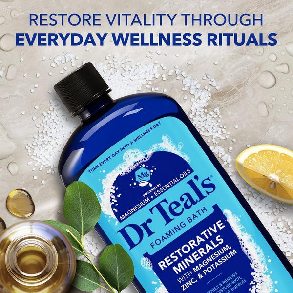 Dr Teal's Foaming Bath with Pure Epsom Salt, Restorative Minerals with Magnesium, Potassium & Zinc #3