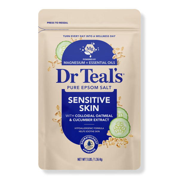 Dr Teal's Epsom Salt Magnesium Soak, Sensitive Skin with Colloidal Oatmeal & Cucumber Extract #1