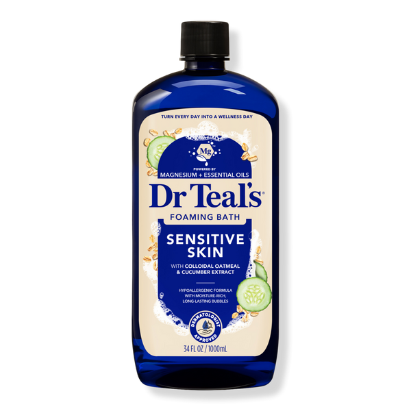 Dr Teal's Foaming Bath with Pure Epsom Salt, Sensitive Skin with Colloidal Oatmeal & Cucumber #1