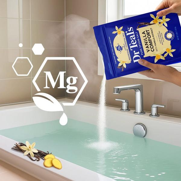Dr Teal's Epsom Salt Magnesium Soak, Vanilla Comfort #4
