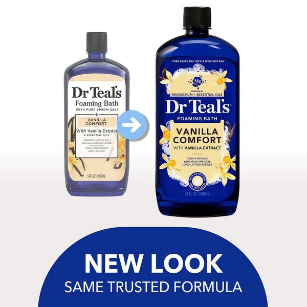 Dr Teal's Foaming Bath with Pure Epsom Salt, Vanilla Comfort #2