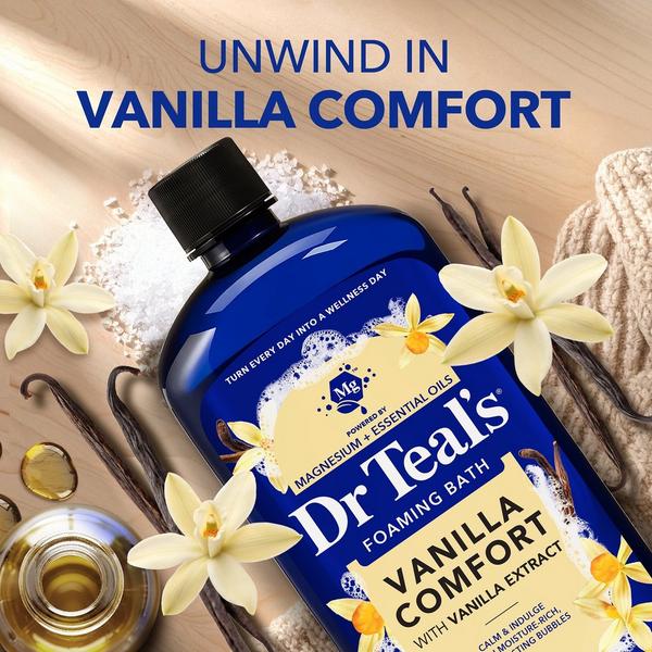Dr Teal's Foaming Bath with Pure Epsom Salt, Vanilla Comfort #3
