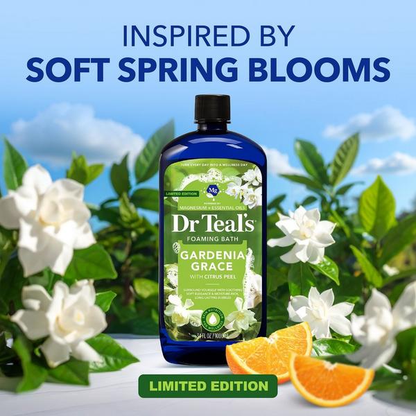 Dr Teal's Foaming Bath with Pure Epsom Salt, Gardenia Grace #2