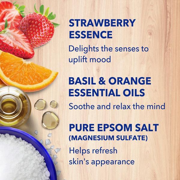 Dr Teal's Foaming Bath with Pure Epsom Salt, Strawberry Serenade with Basil & Orange #4