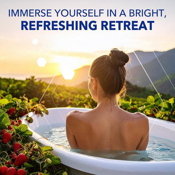 Dr Teal's Foaming Bath with Pure Epsom Salt, Strawberry Serenade with Basil & Orange #5