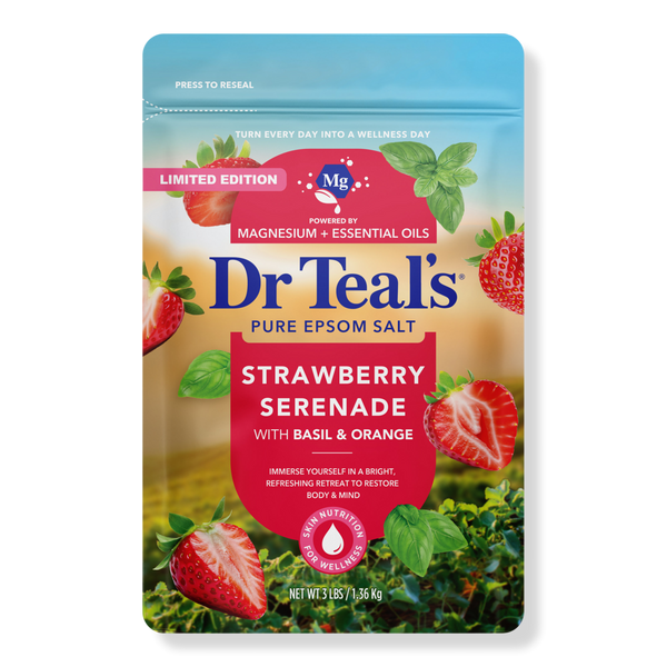 Dr Teal's Epsom Salt Magnesium Soak, Strawberry Serenade with Basil & Orange #1