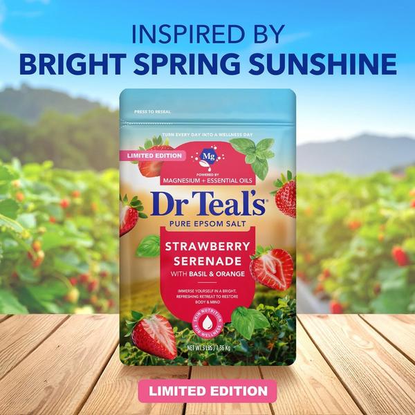Dr Teal's Epsom Salt Magnesium Soak, Strawberry Serenade with Basil & Orange #2