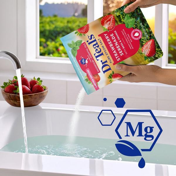 Dr Teal's Epsom Salt Magnesium Soak, Strawberry Serenade with Basil & Orange #3