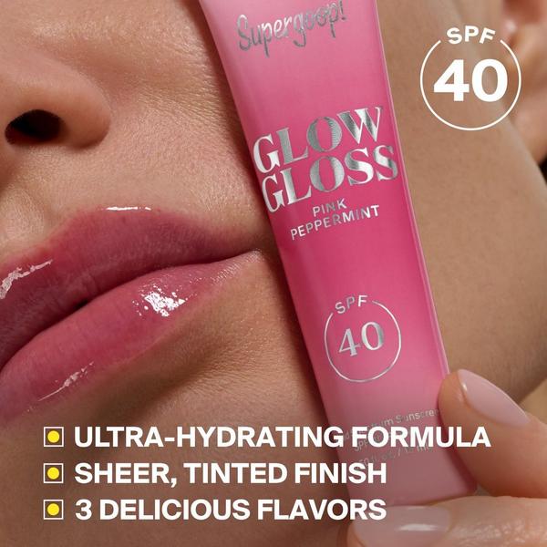 Supergoop! Glow Gloss SPF 40 Lip Balm with Peptides & Shea Butter #4
