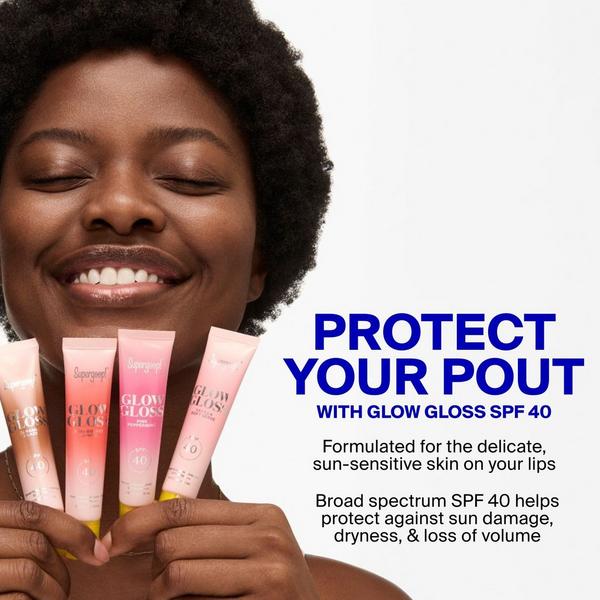 Supergoop! Glow Gloss SPF 40 Lip Balm with Peptides & Shea Butter #8