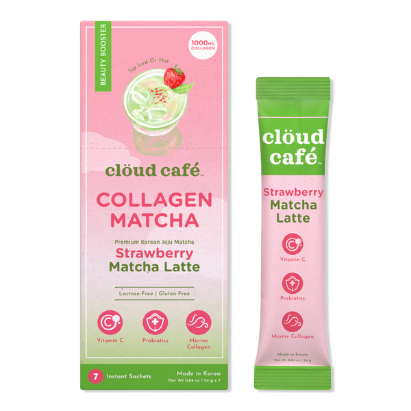 clöud café Strawberry Matcha Latte Collagen-Infused Beauty Booster #1