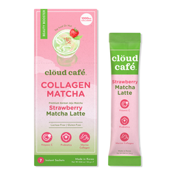 cloud cafe Strawberry Matcha Latte Collagen-Infused Beauty Booster